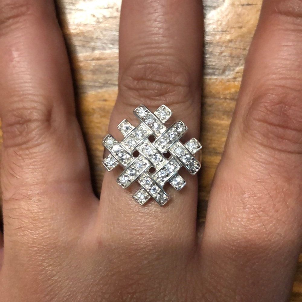 SS Criss Cross ring